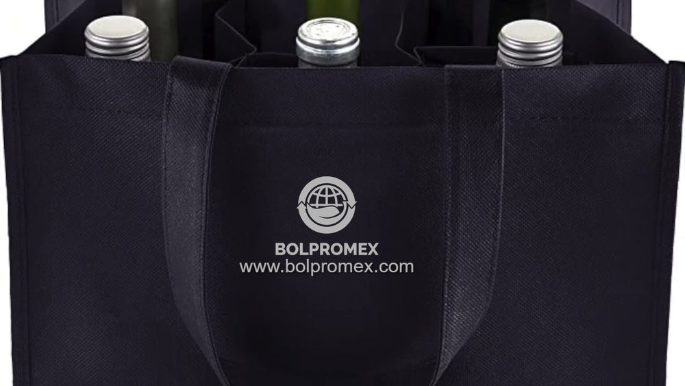 Bolsa para transportar botellas de vino de 2 y 3 botellas.