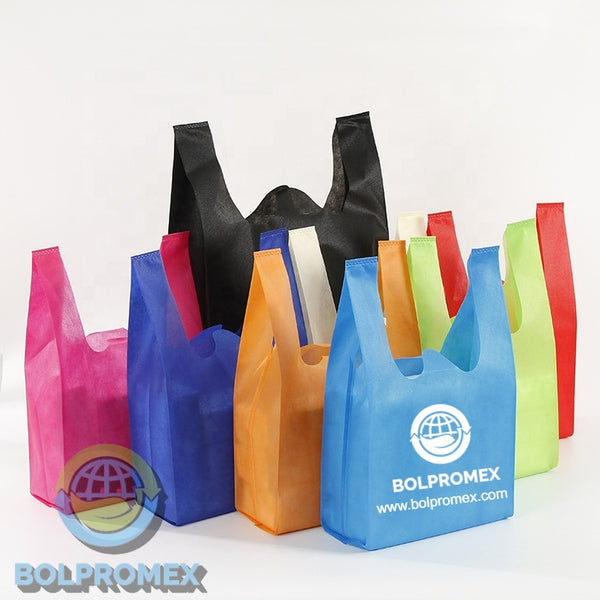 Bolsas reutilizables por mayor de tela para compras 10 bolsas resistentes  grande