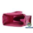 interior de una bolsa ecologica porta vino 2 botellas de non woven  donde se aprecia el sistema para llevar 2 botellas dentro de esta bolsa ecologica