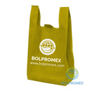 bolsa camiseta ecologica non woven t shirt playera supermercado bolpromex chaleco vest w cut