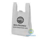 bolsa camiseta ecologica non woven t shirt playera supermercado bolpromex chaleco vest w cut