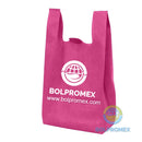 bolsa camiseta ecologica non woven t shirt playera supermercado bolpromex chaleco vest w cut
