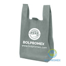 bolsa camiseta ecologica non woven t shirt playera supermercado bolpromex chaleco vest w cut