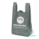 bolsa camiseta ecologica non woven t shirt playera supermercado bolpromex chaleco vest w cut