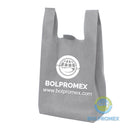 bolsa camiseta ecologica non woven t shirt playera supermercado bolpromex chaleco vest w cut