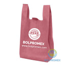 bolsa camiseta ecologica non woven t shirt playera supermercado bolpromex chaleco vest w cut