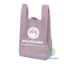 bolsa camiseta ecologica non woven t shirt playera supermercado bolpromex chaleco vest w cut