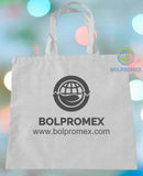 Bolsa Ecologica plana con asas sin fuelle. Bolsa Ecológica Promoción Bolpromex Impresas. Bolsa Publicitaria fuelle con asas tela ecologica non woven polipropileno muchos colores