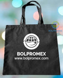 Bolsa Ecologica plana con asas sin fuelle. Bolsa Ecológica Promoción Bolpromex Impresas. Bolsa Publicitaria fuelle con asas tela ecologica non woven polipropileno muchos colores