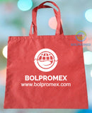 Bolsa Ecologica plana con asas sin fuelle. Bolsa Ecológica Promoción Bolpromex Impresas. Bolsa Publicitaria fuelle con asas tela ecologica non woven polipropileno muchos colores