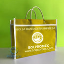 bolsa mandadera mandado lona poliester 600d canasta asa tubular cinta rigida promocional impresa bolpromex asa ojillo nylon 420d vinil