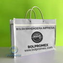 bolsa mandadera mandado lona poliester 600d canasta asa tubular cinta rigida promocional impresa bolpromex asa ojillo nylon 420d vinil