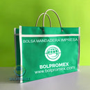 bolsa mandadera mandado lona poliester 600d canasta asa tubular cinta rigida promocional impresa bolpromex asa ojillo nylon 420d vinil